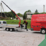 Hydraulická ruka a príves